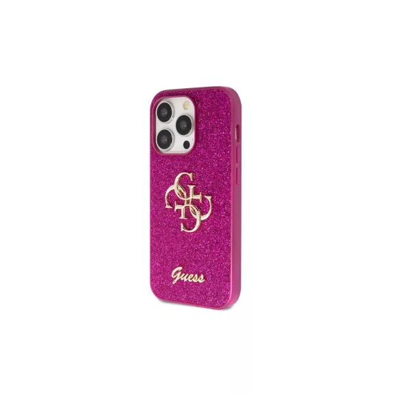 Guess glitter script big 4g - iPhone 15 Pro tok - lila