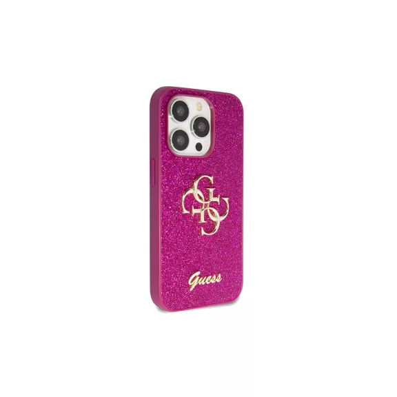 Guess glitter script big 4g - iPhone 15 Pro tok - lila