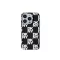 DKNY checkered mono pattern - iPhone 15 Pro tok - fekete