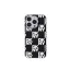 DKNY checkered mono pattern - iPhone 15 Pro tok - fekete