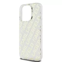   Karl Lagerfeld electroplated repeated logo - iPhone 15 Pro tok - arany 