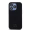 DKNY leather stack logo MagSafe - iPhone 15 Pro tok - fekete