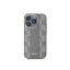 DKNY leather checkered mono pattern Magsafe - iPhone 15 Pro tok - bézs