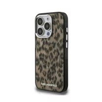 Karl Lagerfeld Leopard MagSafe - iPhone 15 Pro tok - Barna