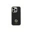 Guess szilikon logo strass - iPhone 15 Pro tok - fekete