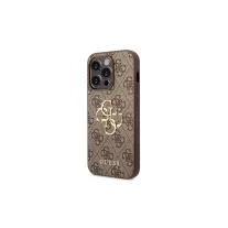 Guess 4G big metal logo - iPhone 15 Pro tok - barna 