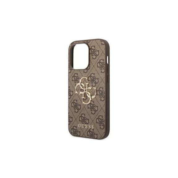 Guess 4G big metal logo - iPhone 15 Pro tok - barna 