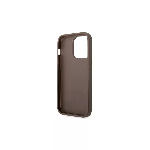 Guess 4G big metal logo - iPhone 15 Pro tok - barna 