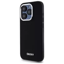 DKNY plain logo MagSafe - iPhone 15 Pro tok - fekete