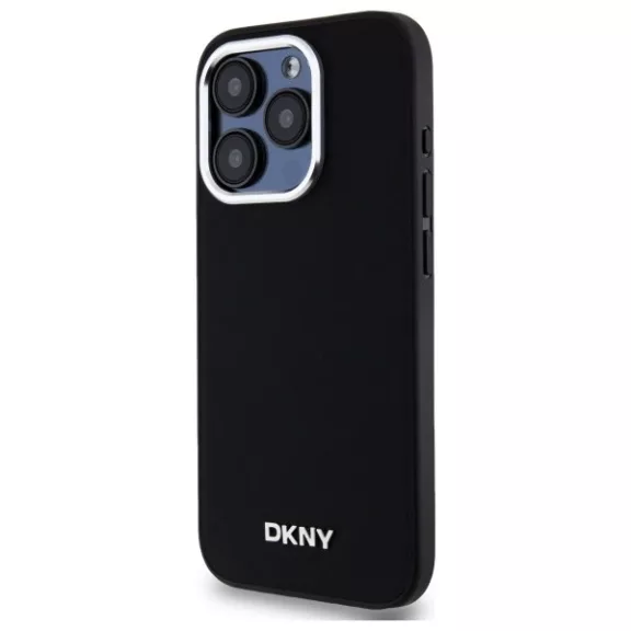 DKNY plain logo MagSafe - iPhone 15 Pro tok - fekete