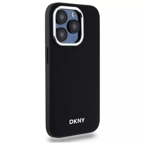 DKNY plain logo MagSafe - iPhone 15 Pro tok - fekete