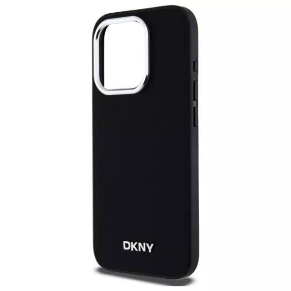 DKNY plain logo MagSafe - iPhone 15 Pro tok - fekete