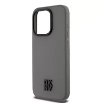   DKNY leather stack logo Magsafe - iPhone 15 Pro tok - szürke