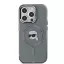 Karl Lagerfeld Karl Head Metal Frame MagSafe - iPhone 15 Pro tok - Fekete