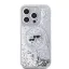 Karl Lagerfeld Liquid Glitter Karl and Choupette MagSafe - iPhone 15 Pro tok - Átlátszó