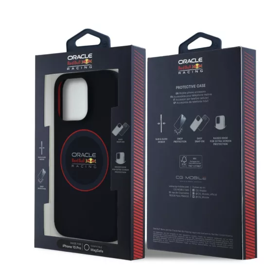 Red Bull Silicone Red Ring MagSafe - iPhone 15 Pro tok - Kék