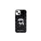 Karl Lagerfeld ikonik monogram - iPhone 15 Plus tok - fekete