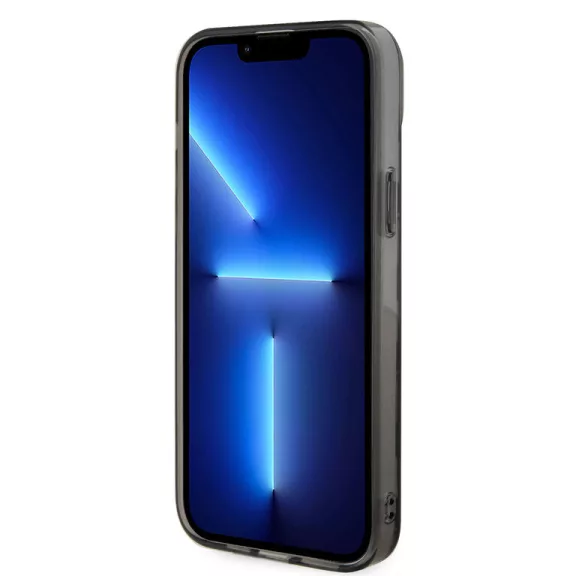 Karl Lagerfeld ikonik monogram - iPhone 15 Plus tok - fekete
