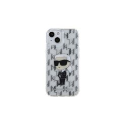   Karl Lagerfeld ikonik monogram - iPhone 15 Plus tok - átlátszó 