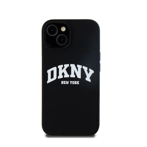 DKNY Liquid Silicone Arch Logo MagSafe - iPhone 15 Plus tok - Fekete