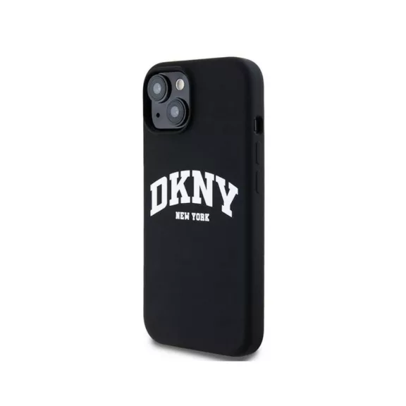 DKNY liquid silicone arch logo MagSafe - iPhone 15 Plus tok - fekete