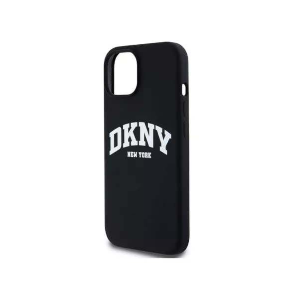 DKNY liquid silicone arch logo MagSafe - iPhone 15 Plus tok - fekete
