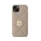 DKNY Quilted Stack Logo - iPhone 15 Plus  tok - Bézs