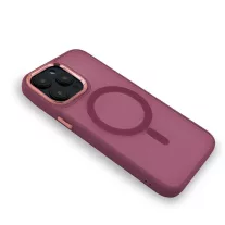 MAGMAT MagSafe szilikon tok - iPhone 15 Pro Max - Burgundi