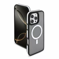MAGARMOR MagSafe szilikon tok - iPhone 15 Pro Max - Fehér