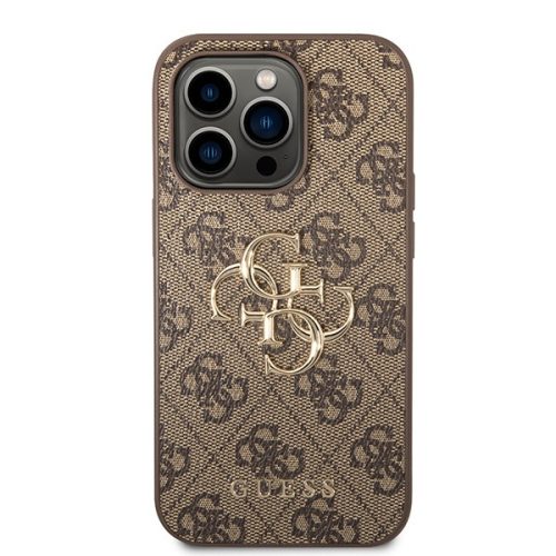 Guess 4G metal logo - iPhone 15 Pro Max tok - barna