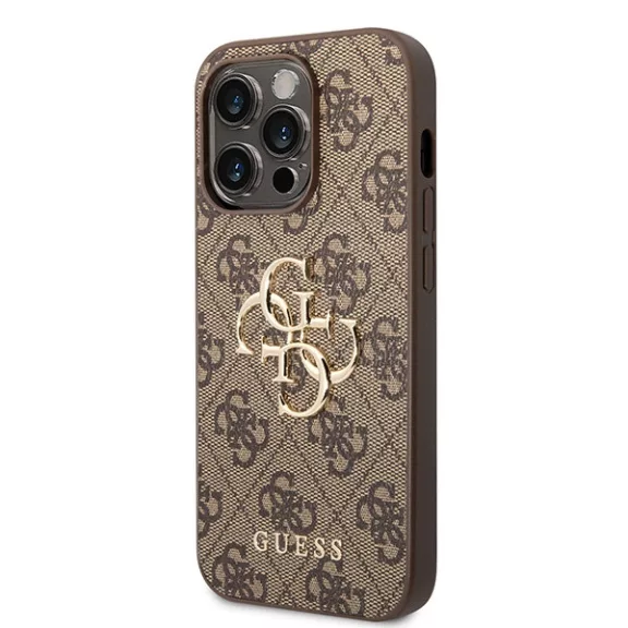Guess 4G metal logo - iPhone 15 Pro Max tok - barna