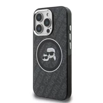   Karl Lagerfeld K&CH Heads Logo MagSafe - iPhone 15 Pro Max tok - Fekete
