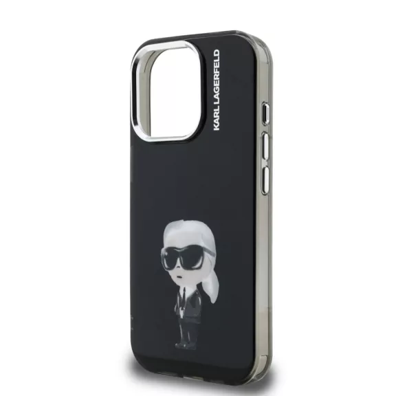 Karl Lagerfeld Aquarelle Karl - iPhone 15 Pro Max tok - Fekete