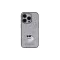  Karl Lagerfeld fixed glitter choupette logo metal - iPhone 15 Pro Max tok - ezüst