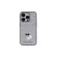  Karl Lagerfeld fixed glitter choupette logo metal - iPhone 15 Pro Max tok - ezüst