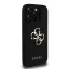 Guess grained 4G metal logo - iPhone 15 Pro Max tok - fekete