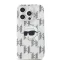 Karl Lagerfeld electroplated Karl head - iPhone 15 Pro Max tok - átlátszó 