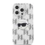 Karl Lagerfeld electroplated Karl head - iPhone 15 Pro Max tok - átlátszó 