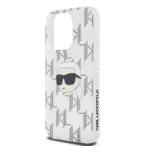   Karl Lagerfeld electroplated Karl head - iPhone 15 Pro Max tok - átlátszó 