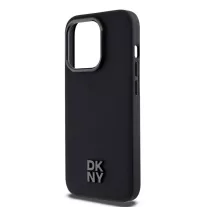   DKNY leather stack logo Magsafe - iPhone 15 Pro Max tok - fekete