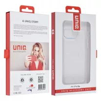   UNIQ Accessory szilikon - iPhone 15 Pro Max tok - Átlátszó