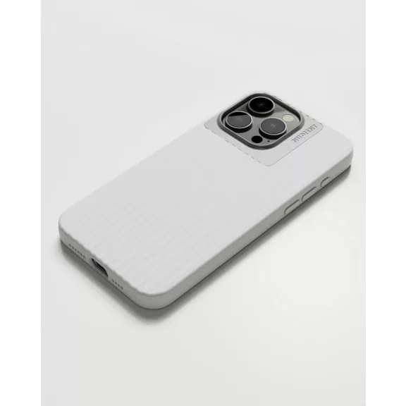 NUDIENT Bold Case - iPhone 15 Pro Max tok - Fehér