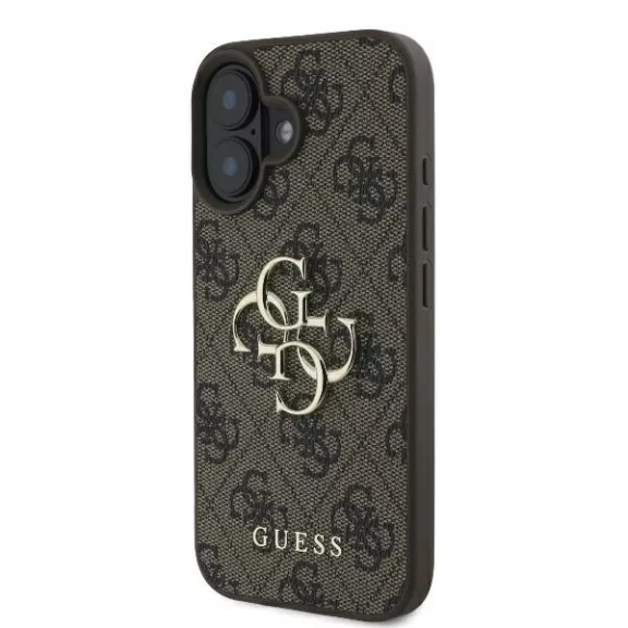 Guess 4G big metal logo - iPhone 16 tok - barna
