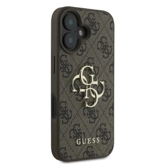 Guess 4G big metal logo - iPhone 16 tok - barna