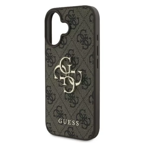 Guess 4G big metal logo - iPhone 16 tok - barna