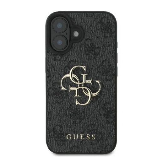 Guess 4G Big Metal Logo - iPhone 16 tok - Fekete