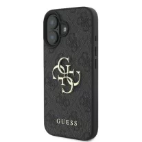 Guess 4G big metal logo - iPhone 16 tok - fekete