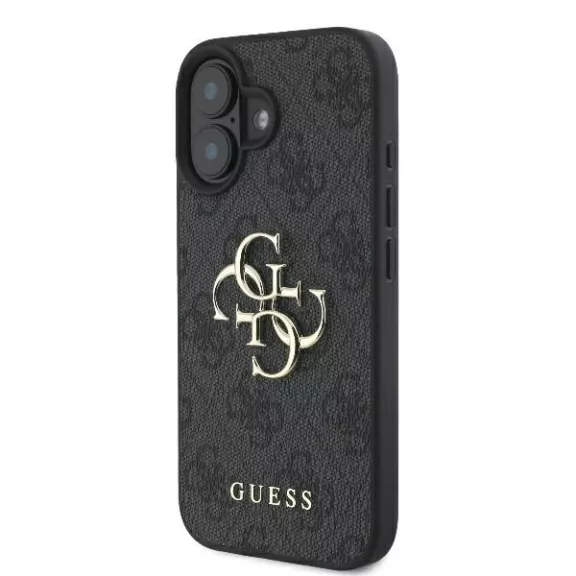 Guess 4G big metal logo - iPhone 16 tok - fekete