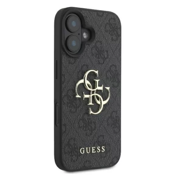 Guess 4G big metal logo - iPhone 16 tok - fekete