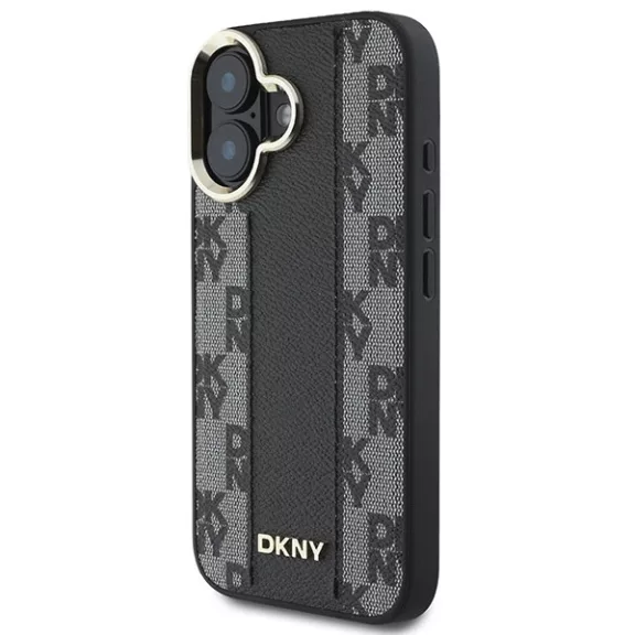 DKNY checkered pattern MagSafe - iPhone 16 tok - fekete